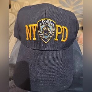 Official Lucent NYPD Cap, Navy Blue Gold New York Police Department Licensed Hat